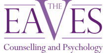 Logo of The Eaves for counsellor in Farnham location, next to map of Farnham
